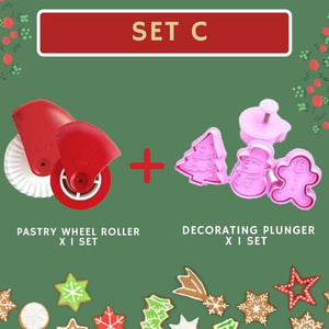Pastry Wheel Roll and Decorating Plunger