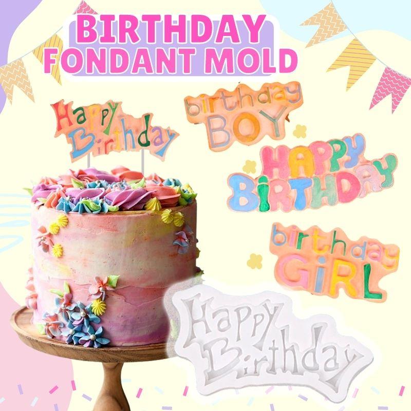 Birthday Fondant Mold