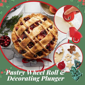 Pastry Wheel Roll and Decorating Plunger