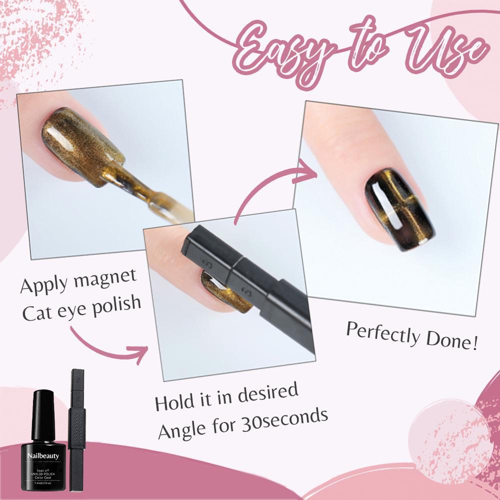 Nailbeauty™ Cat Eye Polish & Magnetic Stick
