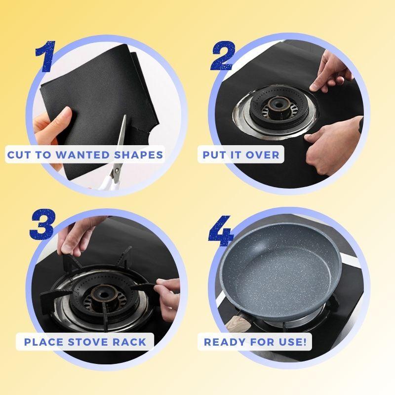 Easy-Wipe Reusable Stove Protector