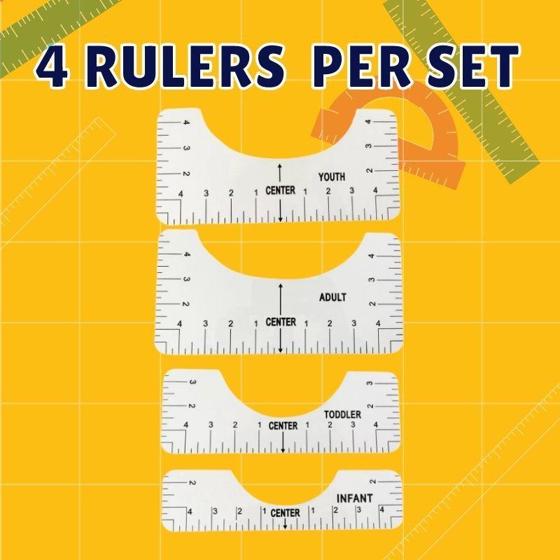 PerfecTEE™ T-Shirt Ruler Guide Set (4pcs)