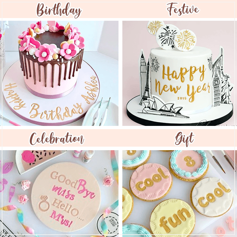 Alphabet and Numbers Stamp Set By Stamp a Cake-STA002
