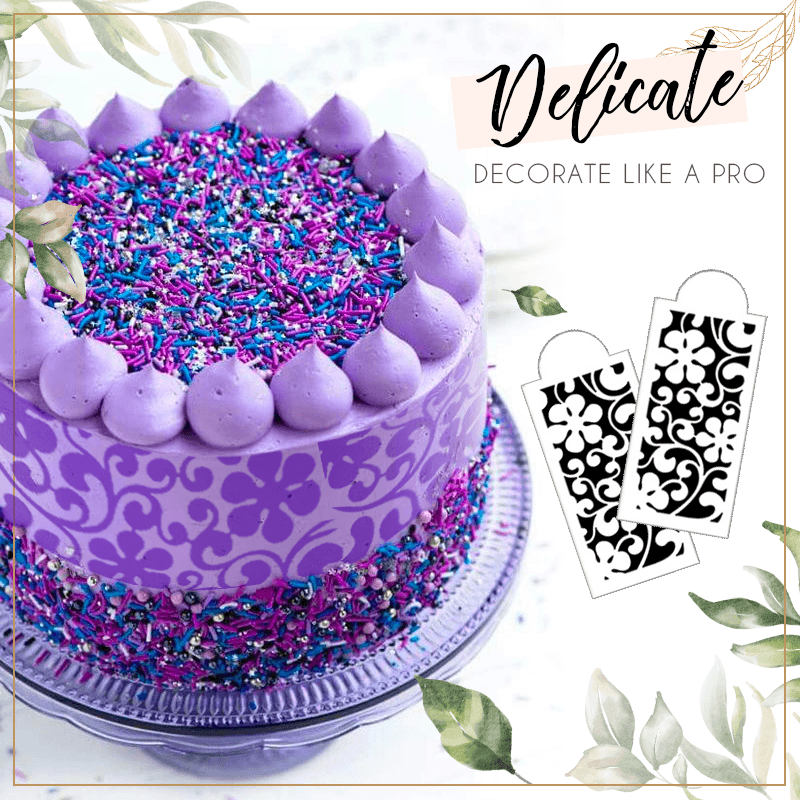 Cake Lace Decoration Stencil Set (10 Styles Included!)