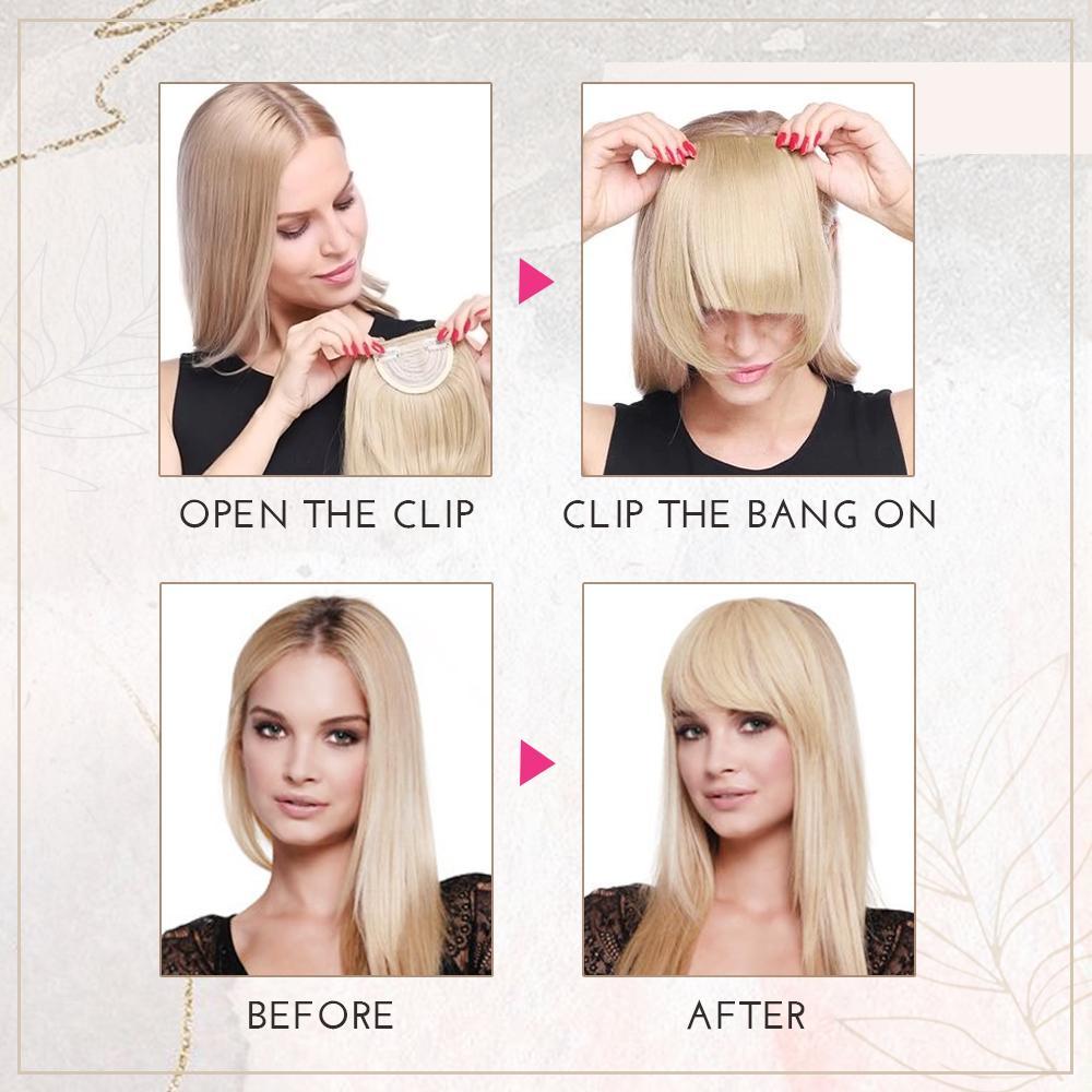 4D Clip-In Bangs Hair Extensions
