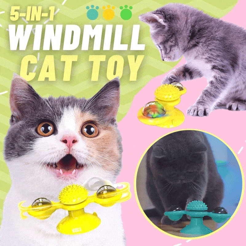 Windmill Cat Toy 5-in-1