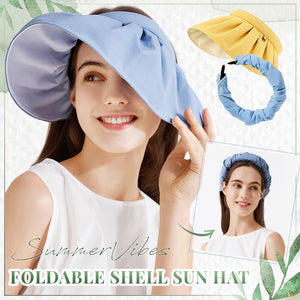 SummerVibes Foldable Shell Sun Hat
